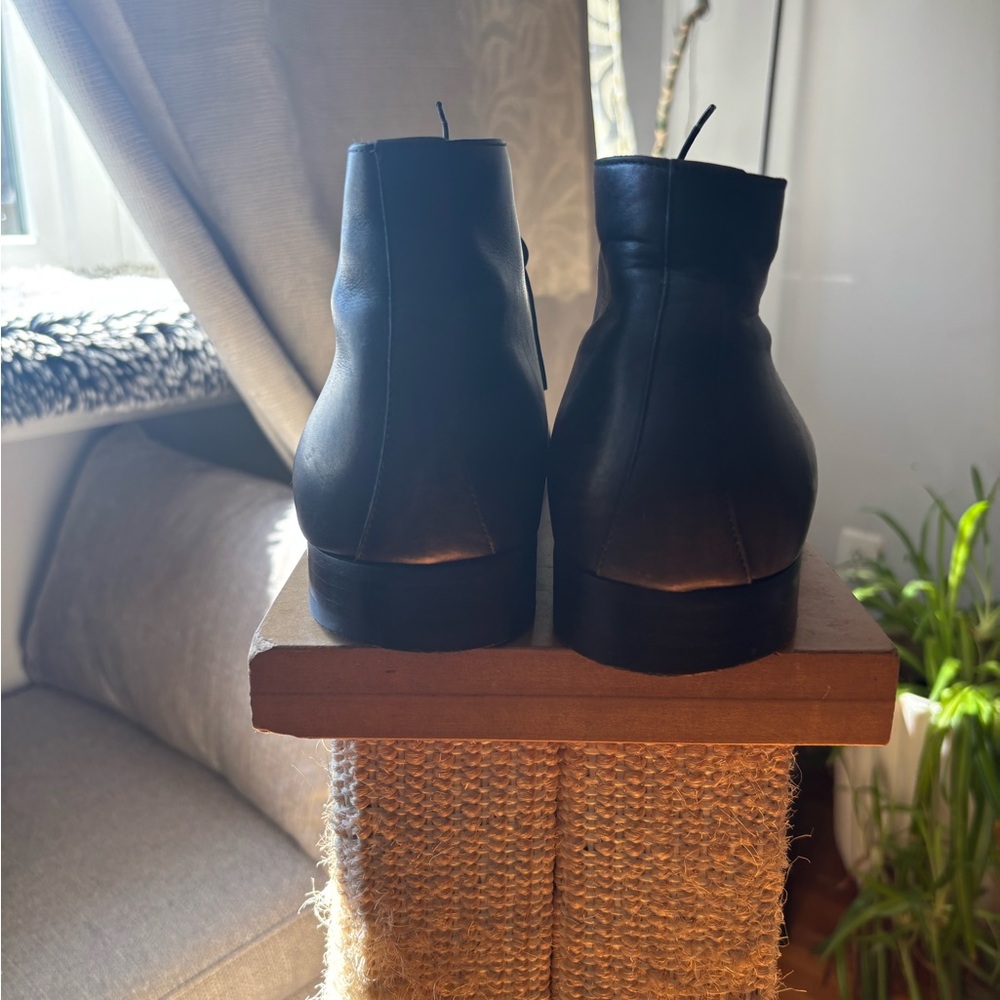 A. Testoni Basic Men Black Leather Chukka Ankle B… - image 4